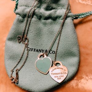 Return To Tiffany & Co. Double Heart Tag Necklace